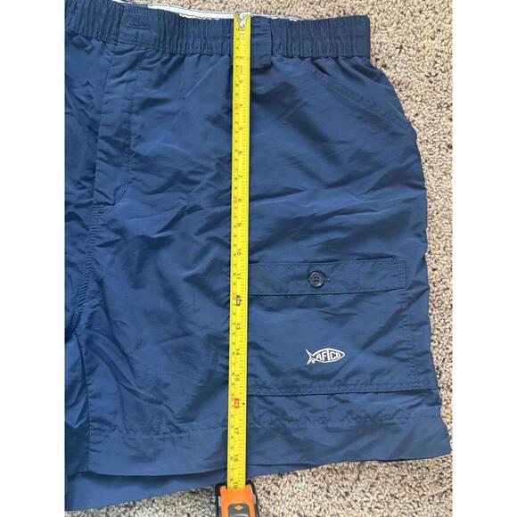 AFTCO Fishing Shorts Mens Size 46 Blue‎ Nylon Utility Cargo Pockets Outdoor - Picture 4 of 7